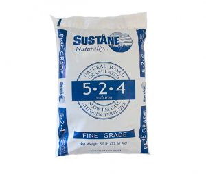 Sustane 5-2-4 fertiliser organic ags composted soil